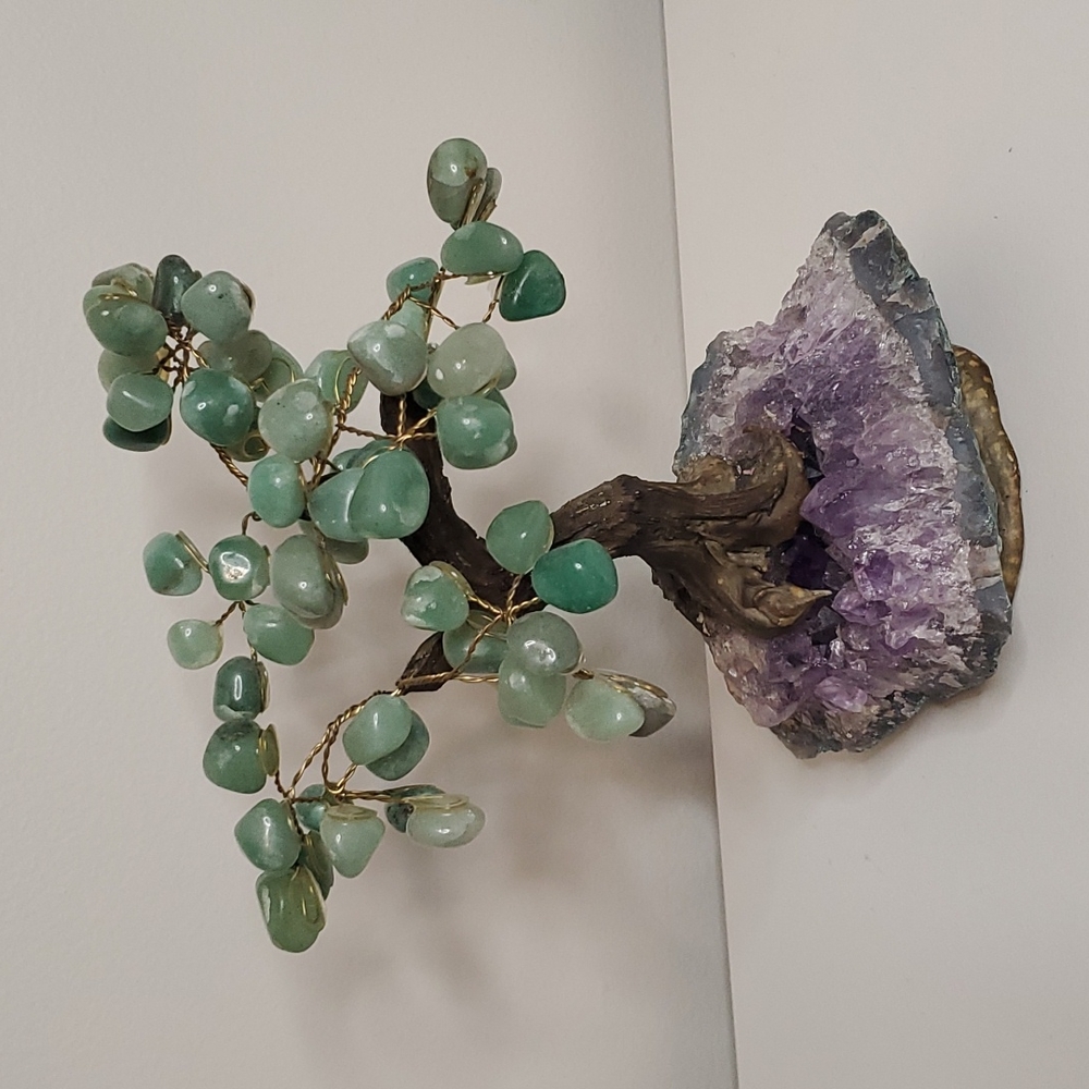 Handmade Amethyst and Aventurine Tree